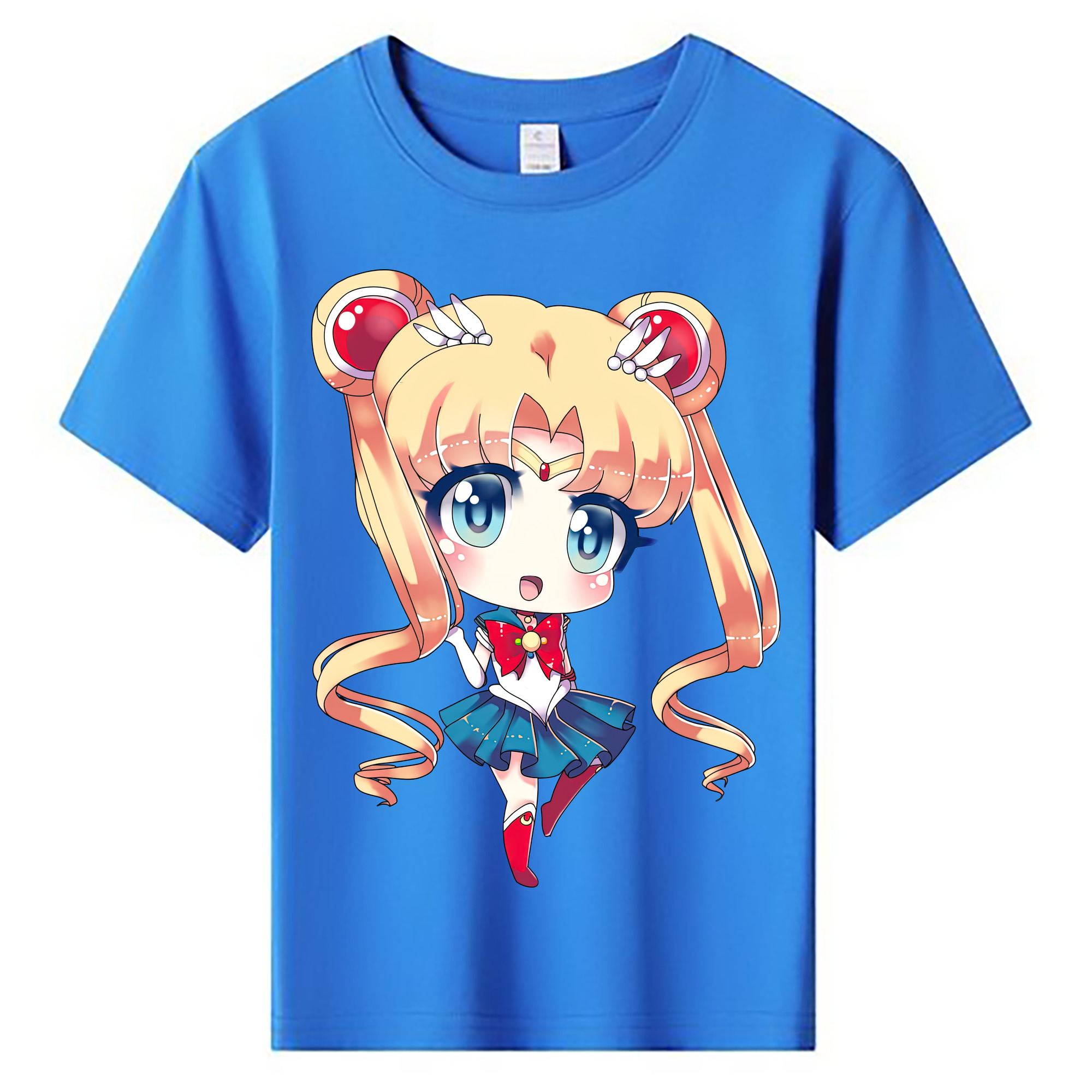 （画像用） 美少女戦士セーラームーン 月野 うさぎ つきの うさぎ Sailor Moon Tsukino Usagi 綿100％キッズTシャツ（フロントプリント）